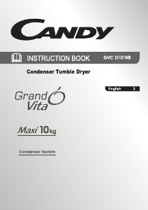 Handleiding Candy GVC D101NB-OS Wasdroger