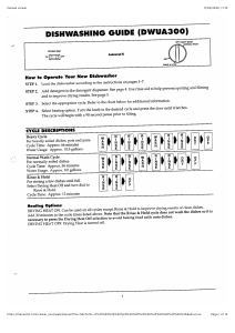 Handleiding Admiral DWUA300AAX Vaatwasser