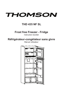 Mode d’emploi Thomson THD 435 NF SL Réfrigérateur combiné