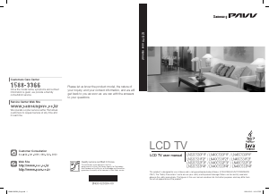 Manual PAVV LN40C532F3F LCD Television