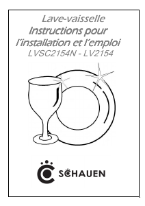 Mode d’emploi Schauen LV2154 Lave-vaisselle