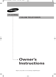 Handleiding Samsung CT-21Z30MQ Televisie