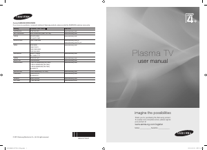 Bruksanvisning Samsung PS42C430A1 Plasma TV