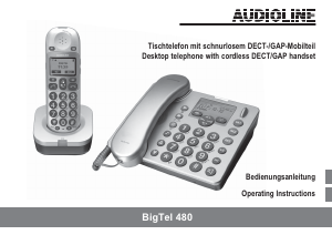 Handleiding Audioline BigTel 480 Draadloze telefoon