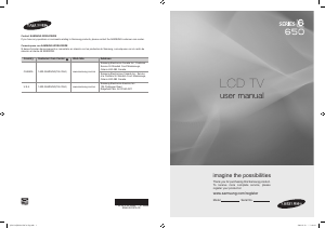 Bruksanvisning Samsung LN40B650T1F LCD TV