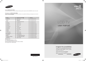 Bruksanvisning Samsung LN32B350F1D LCD TV