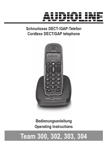 Bruksanvisning Audioline Team 304 Trådlös telefon