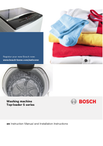 Manual Bosch WOA135D0GC Washing Machine