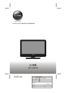 Bruksanvisning Lloyd L19S LCD TV
