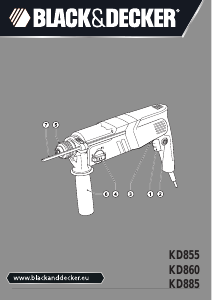 Manual Black and Decker KD885 Rotary Hammer