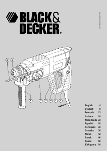 Manual Black and Decker KD70KC Rotary Hammer