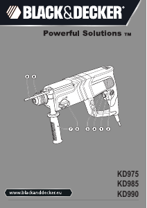 Manual Black and Decker KD990 Rotary Hammer