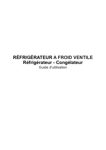 Mode d’emploi Windsor WD435SCM Réfrigérateur combiné