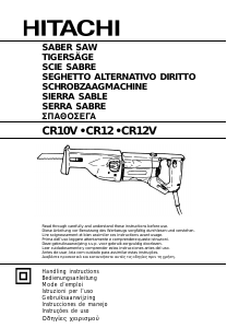 Manual de uso Hitachi CR 12 Sierra de sable