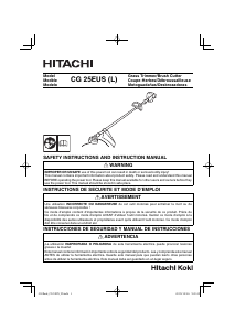 Bruksanvisning Hitachi CG 25EUS(L) Grästrimmer