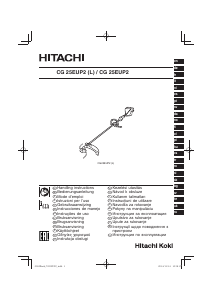 Manual Hitachi CG 25EUP2(L) Aparador de relva