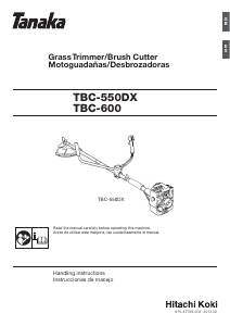 Bruksanvisning Tanaka TBC-550DX Grästrimmer
