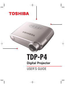 Handleiding Toshiba TDP-P4 Beamer