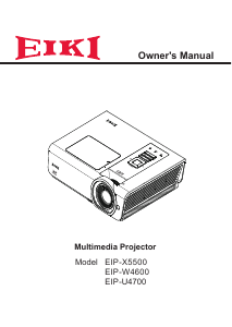 Bruksanvisning Eiki EIP-U4700 Projektor