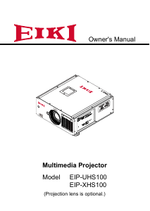 Bruksanvisning Eiki EIP-XHS100 Projektor