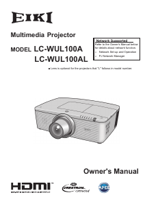 Handleiding Eiki LC-WUL100A Beamer