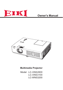 Handleiding Eiki LC-XNS3100 Beamer