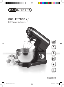Handleiding OBH Nordica 6680 Mini Keukenmachine