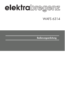 Bedienungsanleitung Elektra Bregenz WAFS 6314 Waschmaschine