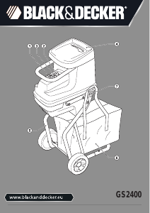 Manual Black and Decker GS2400 Garden Shredder