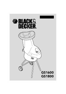 Bruksanvisning Black and Decker GS1600 Kompostkvarn