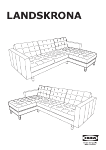 Εγχειρίδιο IKEA LANDSKRONA Ξαπλωτή πολυθρόνα