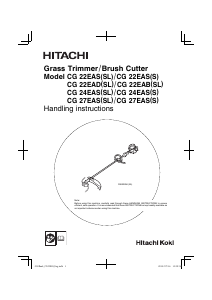 Bruksanvisning Hitachi CG 22EAS(SL) Grästrimmer