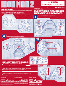 Handleiding Hasbro Iron Man 2 Electronic Armor Set