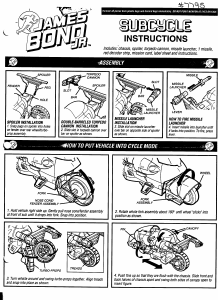 Handleiding Hasbro James Bond Jr. Subcycle