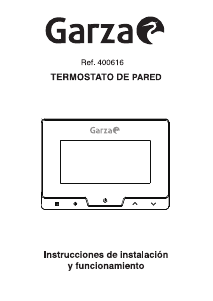 Manual Garza 400616 Termostato