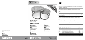 Посібник Livarno IAN 290243 Приставний стіл
