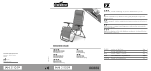 Manual Florabest IAN 311059 Garden Chair
