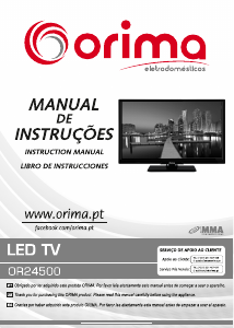 Manual Orima OR24500 Televisor LED
