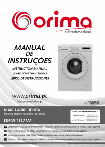 Bruksanvisning Orima ORM 107 W Tvättmaskin