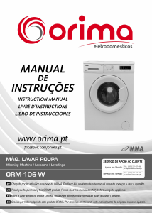 Bruksanvisning Orima ORM 106 W Tvättmaskin