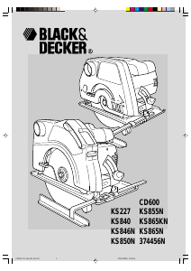 Manuale Black and Decker KS865KN Sega circolare