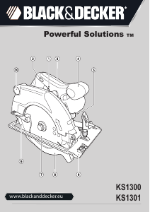 Manuale Black and Decker KS1301 Sega circolare