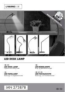 Bruksanvisning LivarnoLux IAN 273878 Lampa