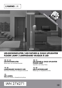 Bruksanvisning LivarnoLux IAN 274271 Lampa