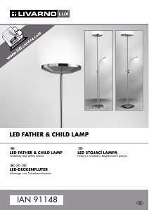 Manual LivarnoLux IAN 91148 Lamp