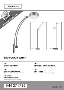 Bruksanvisning LivarnoLux IAN 271736 Lampa
