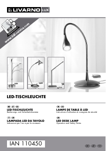 Manuale LivarnoLux IAN 110450 Lampada