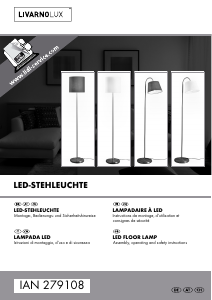 Bruksanvisning LivarnoLux IAN 279108 Lampa