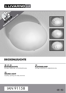 Manual LivarnoLux IAN 91158 Lamp