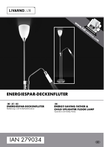 Bruksanvisning LivarnoLux IAN 279034 Lampa